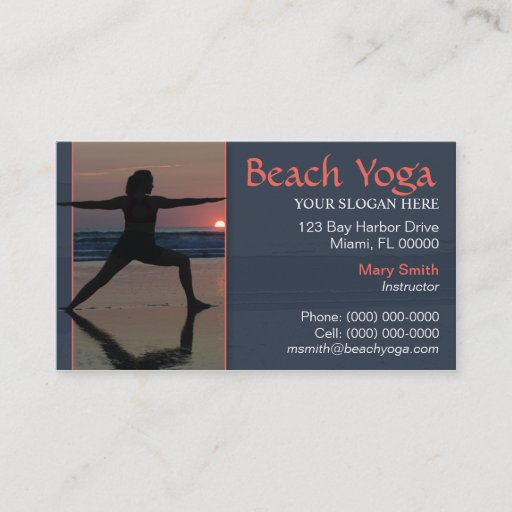 Customizable Yoga Business Card
