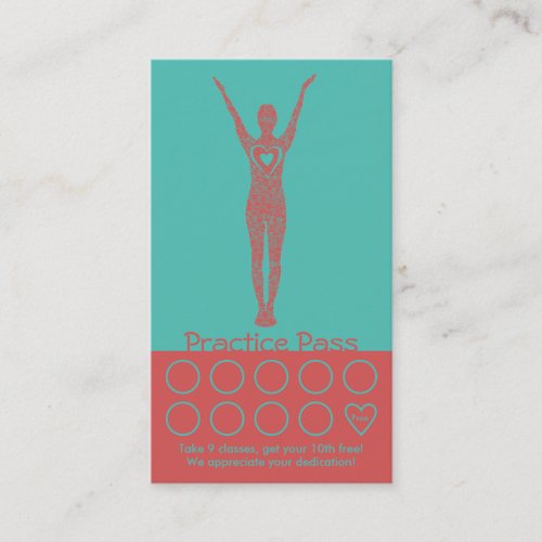 Yoga Business Card 10 Class Pass