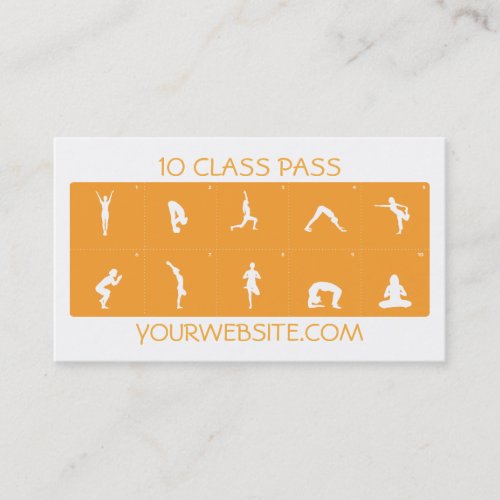 Yoga Business Card 10 Class Pass