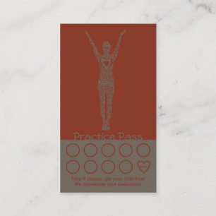 Yoga Business Card 10 Class Pass