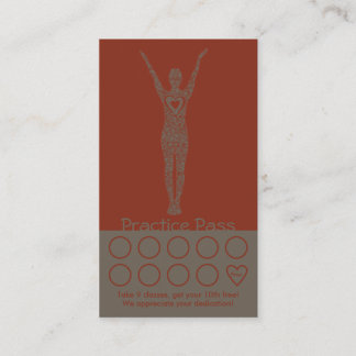 Yoga Business Card 10 Class Pass