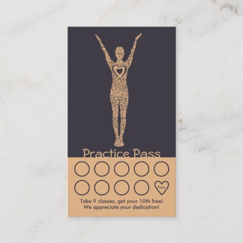 Yoga Business Card 10 Class Pass