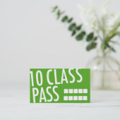 Yoga Business Card 10 Class Pass (Standing Front)