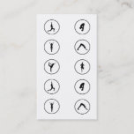 Yoga Business Card 10 Class Pass at Zazzle