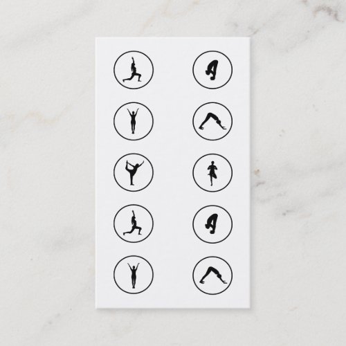 Yoga Business Card 10 Class Pass