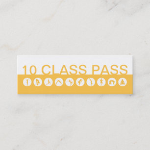 Yoga Business Card 10 Class Pass