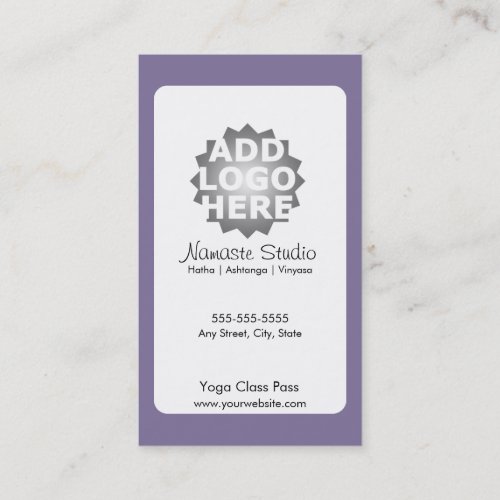 Yoga Business Card 10 Class Pass