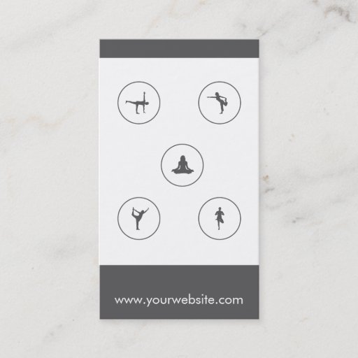 Customizable Yoga Business Card 5 Class Pass