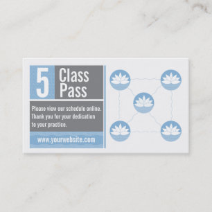 Yoga Business Card 5 Class Pass
