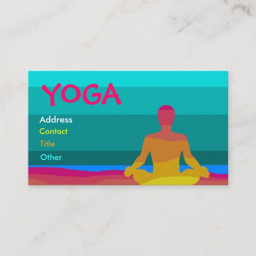 Customizable Yoga Business Card - Customized