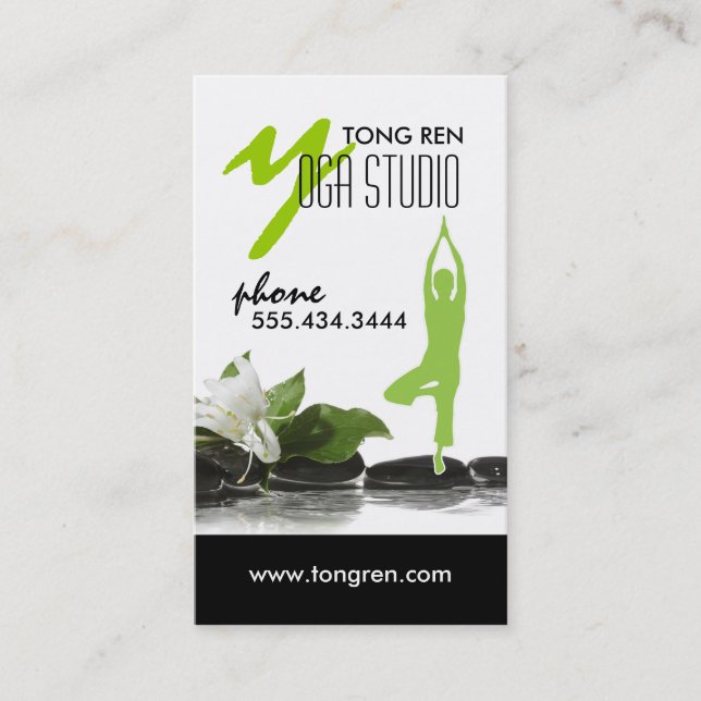 Yoga Business Card Template (Front)