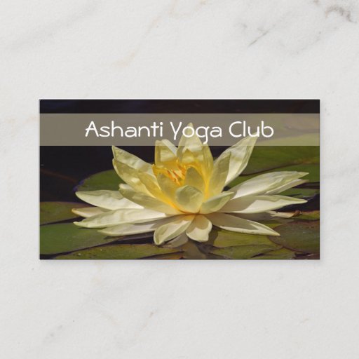Customizable Yoga Business Cards