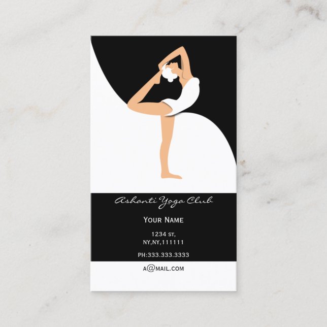 Yoga Business Cards (Front)