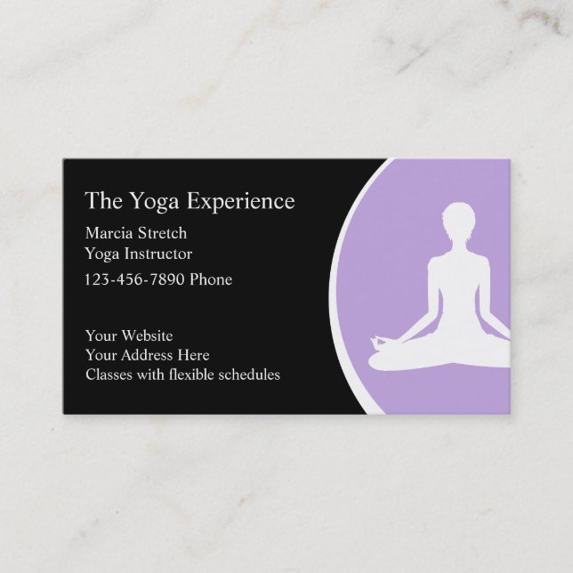 Yoga Business Cards (Front)