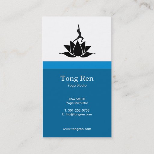 Customizable Yoga Business Cards