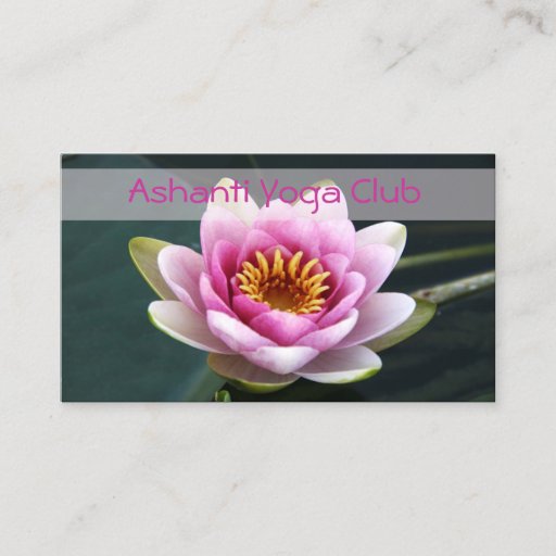 Customizable Yoga Business Cards