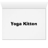 Yoga Calico Cat Cards (Inside Horizontal (Bottom))