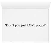 Yoga Calico Cat Cards (Inside Horizontal (Bottom))