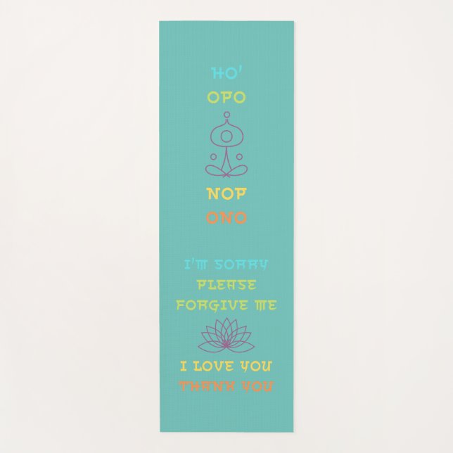 Yoga carpet Ho'OPONOPONO Yoga Mat (Front)