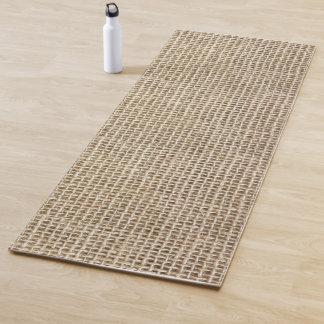Yoga carpet with jute pattern mat