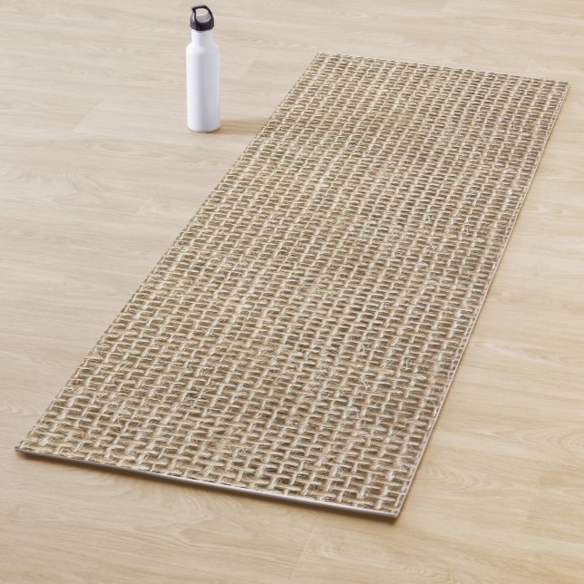 Yoga carpet with jute pattern mat (In Situ)