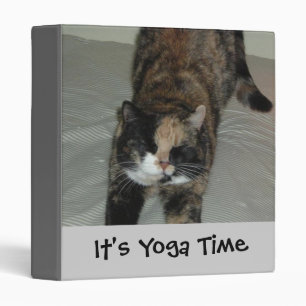 Yoga Cat 3 Ring Binder