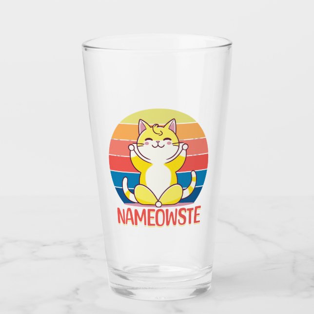 Yoga cat glass (Front)