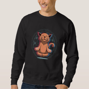 Yoga Cat Hatha Vinyasa Kundalini Ashtanga Power Iy Sweatshirt