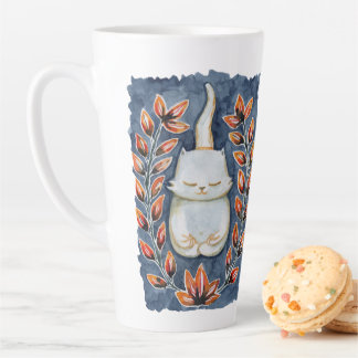 Yoga Cat Large Latte Mug
