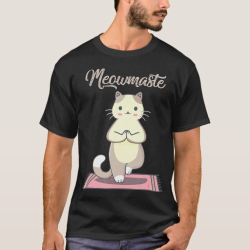 Yoga Cat Meowmaste Namaste T_Shirt