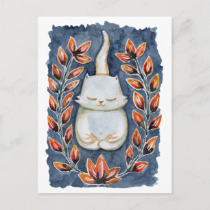 Yoga Cat Postcard