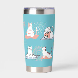  Yoga Cats Insulated Tumbler