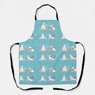 Yoga Cats Lotus Apron