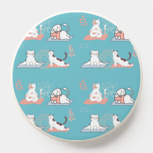 Yoga Cats Lotus PopSocket