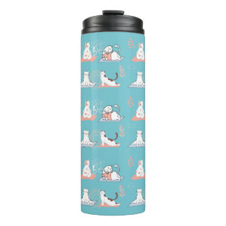 Yoga Cats Lotus Thermal Tumbler