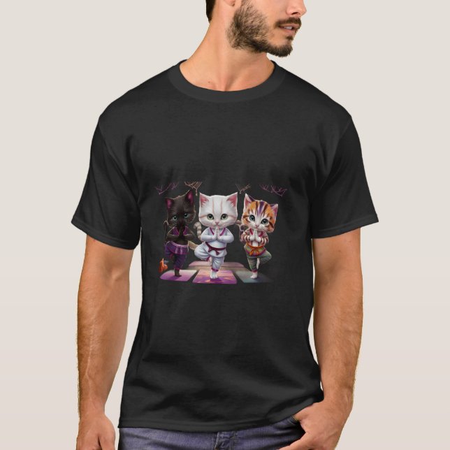 yoga Cats T-Shirt (Front)