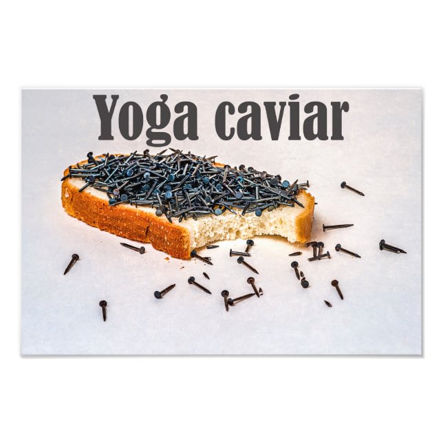 Yoga caviar photo print (Front)