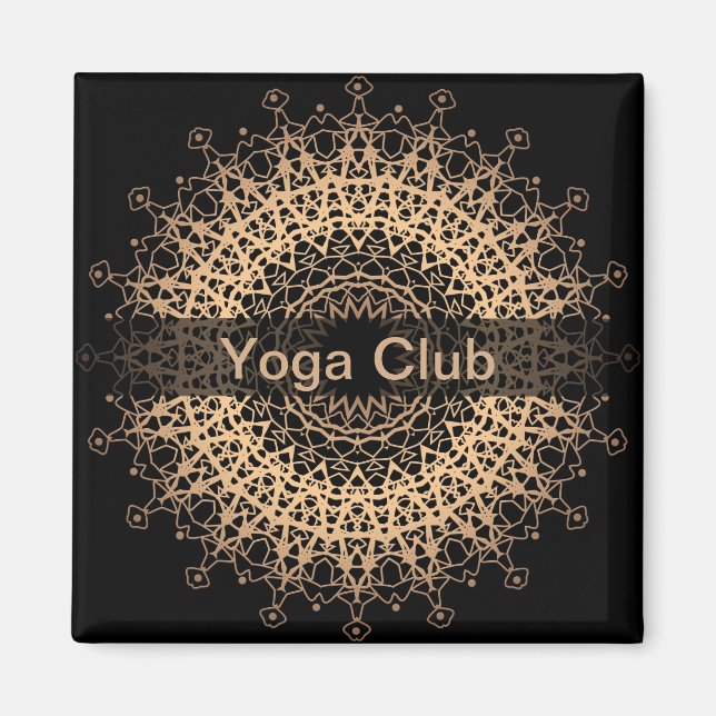 Yoga Center, yoga, sports, mandala Magnet (Front)