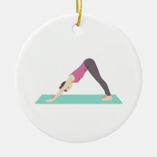 Yoga Ceramic Ornament