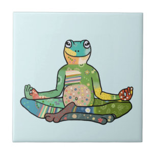 yoga ceramic tile