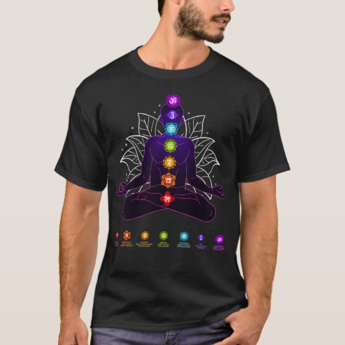 Yoga Chakra Spiritual Body System Meditation  T_Shirt