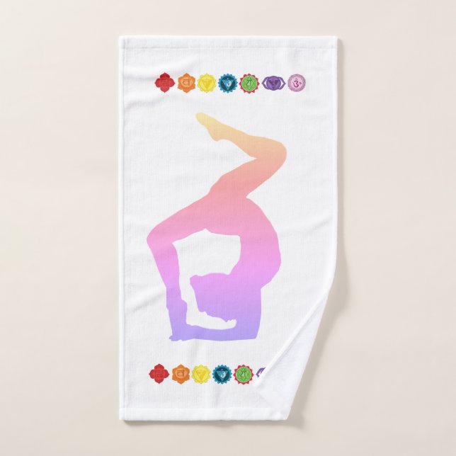 Yoga Chakras Bath Towel Set (Hand Towel)