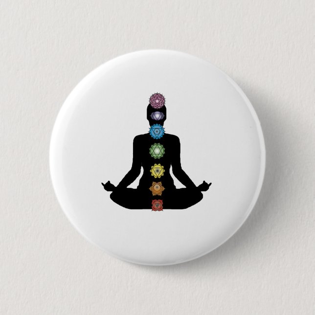 Yoga Chakras Button (Front)