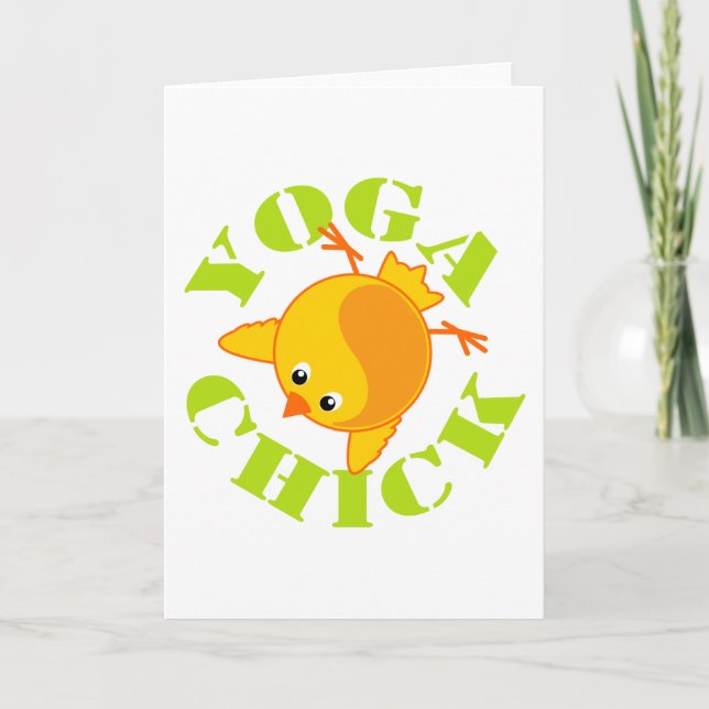 Yoga Chick Holiday Card (Front)