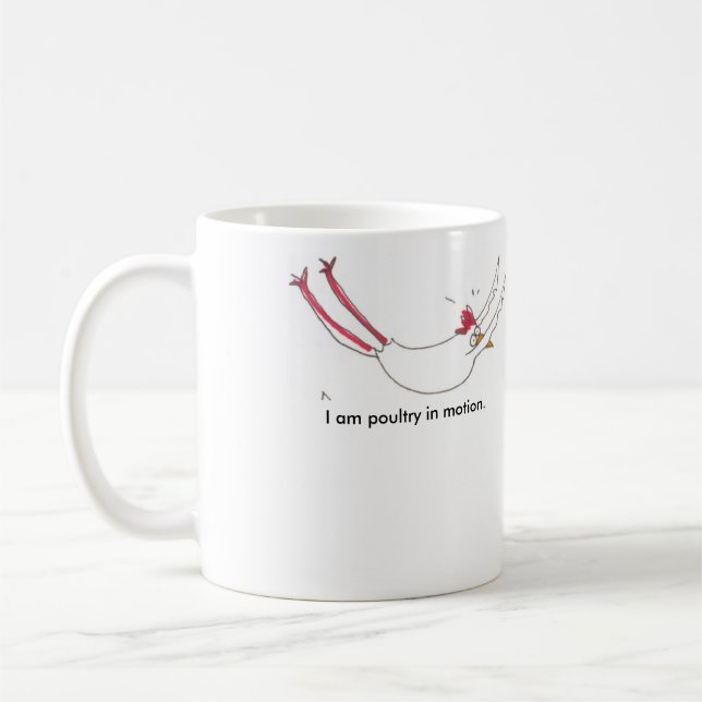 Yoga chicken grounded mug (Left)