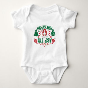 Yoga Christmas Baby Bodysuit