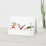 Yoga Christmas Card at Zazzle