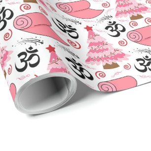 Yoga Christmas Gift Wrapping Paper