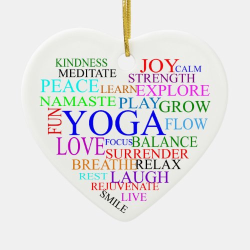 Yoga Christmas Ornaments