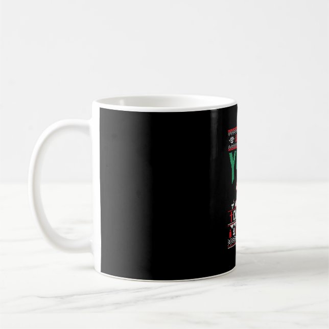 Yoga Christmas Shirt Coffee Mug (Left)